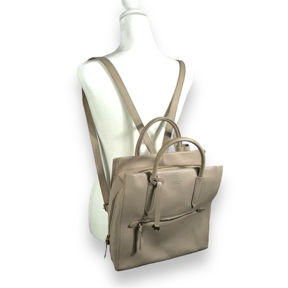 Radley London Arlington Court Leather Zip-Top Backpack Purse Handbag, Blush Pink - Picture 1 of 14